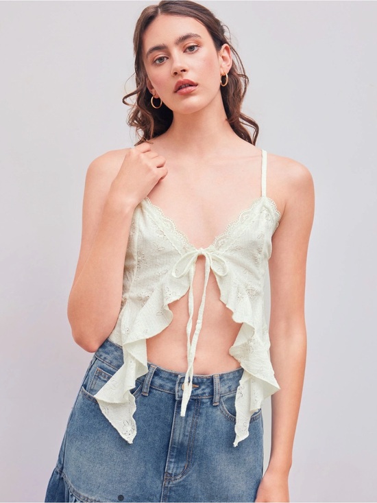 Cider Tops - Cider Lace Bralette in Ivory